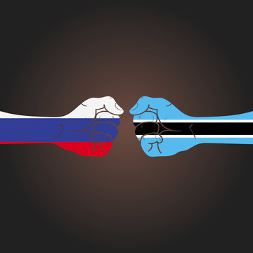 Conflict between countries: Russia vs Botswana