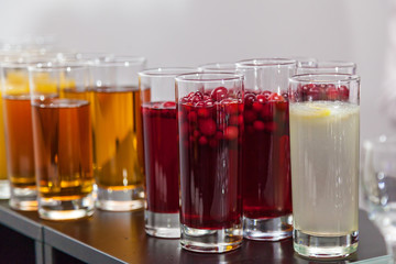 glasses with mors and lemonade © Oleg