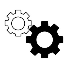 gears machine isolated icon vector illustration design