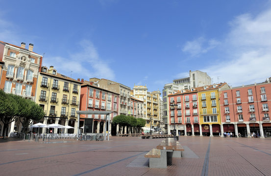 North-West Spain, Burgos, Plaza Mayor, historical center listed by UNESCO as World Heritage Site, Way of St James