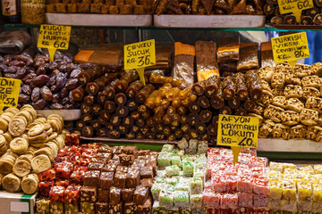 sweets at the bazaar in Istanbul