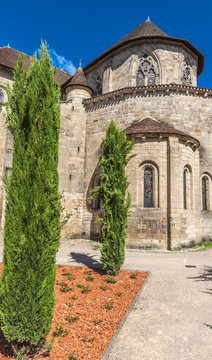 France, Lot, Quercy, Figeac, Saint Sauveur cluniac abbatial church