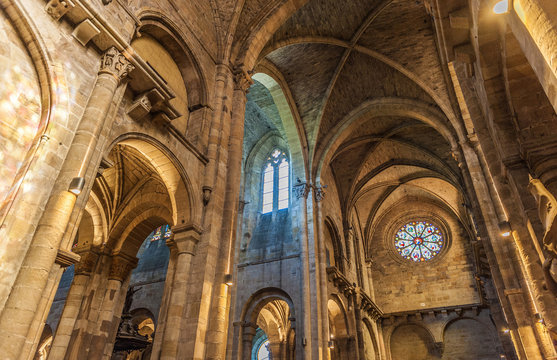 France, Lot, Quercy, Figeac, Saint Sauveur cluniac abbatial church