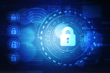 
2d illustration technology background