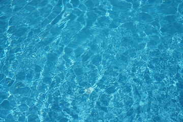 surface of blue swimming pool,background of water in swimming pool.