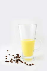 Italian cream hot drink - Bombardino.
