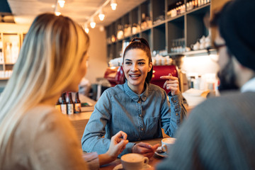 Hanging out at their favorite coffee shop