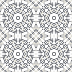 Oriental seamless geometric fabric pattern.  Greco Roman ornament. Ornamental background, texture, tiled. Mandala decor. Arabic, Islamic, moroccan, asian, indian native african motifs.