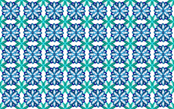 florales Muster blau-t&uuml;rkis f&uuml;r Geschenkpapier oder Karte