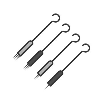Tattoo needles pack color icon