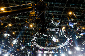 Stage lights - Studio prepared for  TV show
