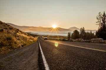 Obraz premium Lamar Valley in Yellowstone