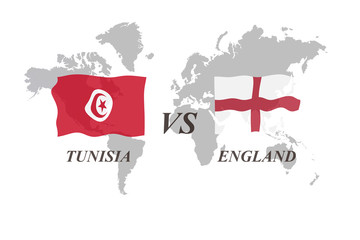 Football Tournament Russia 2018. Group G. Tunisia vs England