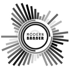 Modern circle banner