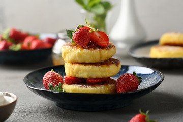 Delicious breakfast with berries