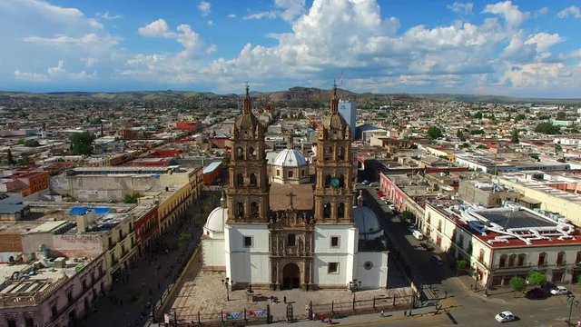 Durango Mexico Catedral Aerial Drone Footage