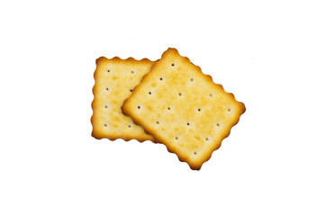 cookies pretzels on a white background