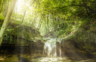 Fototapeta premium Waterfall on the river Mebre 10