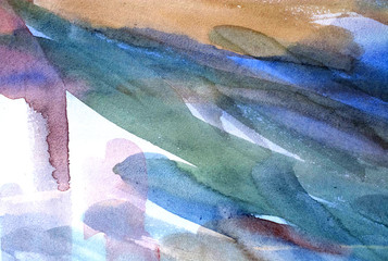 colorful background wet