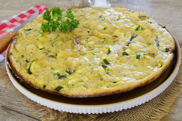 tortilla à la courgette