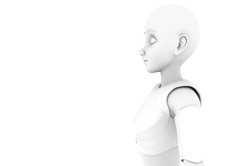 she is a robot smiling