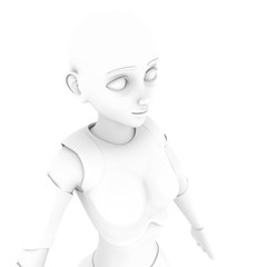 she is a robot smiling