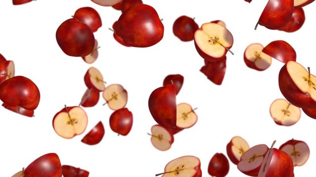 яблоки - фруктовый водоворот альфа канал прозрачности