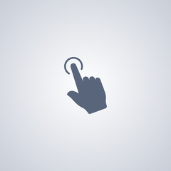 Gesture touch click icon, Gesture click icon