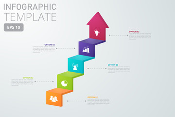 Infographic template for business, education, web design, banners, brochures, flyers, diagram, workflow, timeline. Vector illustration.