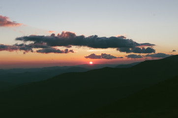 Sunset Sun cloud mountains