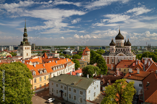 Tallinn Estonia View From The Bell Tower Of Dome Church St
