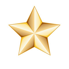 Obraz premium Golden Star illustration
