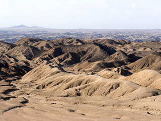 View of Desert Landscape Moon landscape Namibia