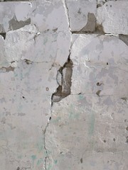 old wall with a crack