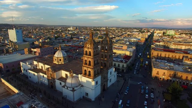 Durango Mexico Catedral Aerial Drone Footage