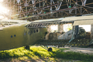 An old abandoned plane