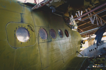 An old abandoned plane