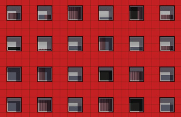 façade - immeuble - façade d’immeuble - logement - appartement - HLM - urbanisme - banlieue