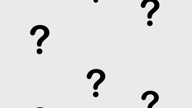 question mark in motion pattern animation hd
