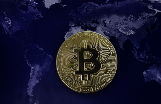 Bitcoin global concept