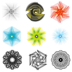 Geometry minimalistic artwork poster with simple shape and figure