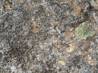 Old stone texture background. Beautiful stone surface covered with lichen