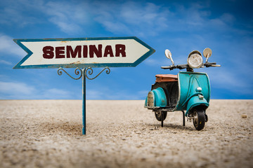 Obraz premium Schild 305 - Seminar