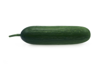 Cucumber On White Isolated Background