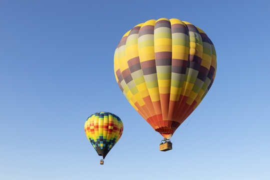 Balloon ride during Hot Air Balloon Festival in California