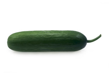Cucumber On White Isolated Background