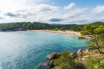 Castell beach, Costa Brava, Girona, Catalonia, Spain