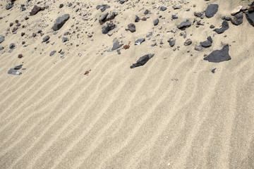 Fototapeta na wymiar Texture of sliding sand