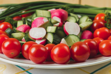 bowl of vegetables closeup