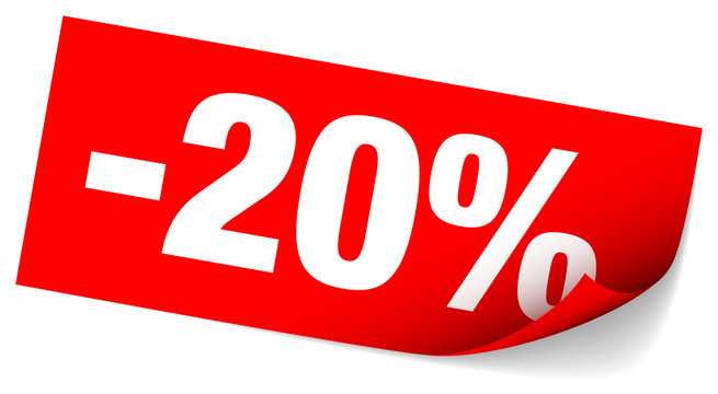 Sticker Tag "Sale" -20%
